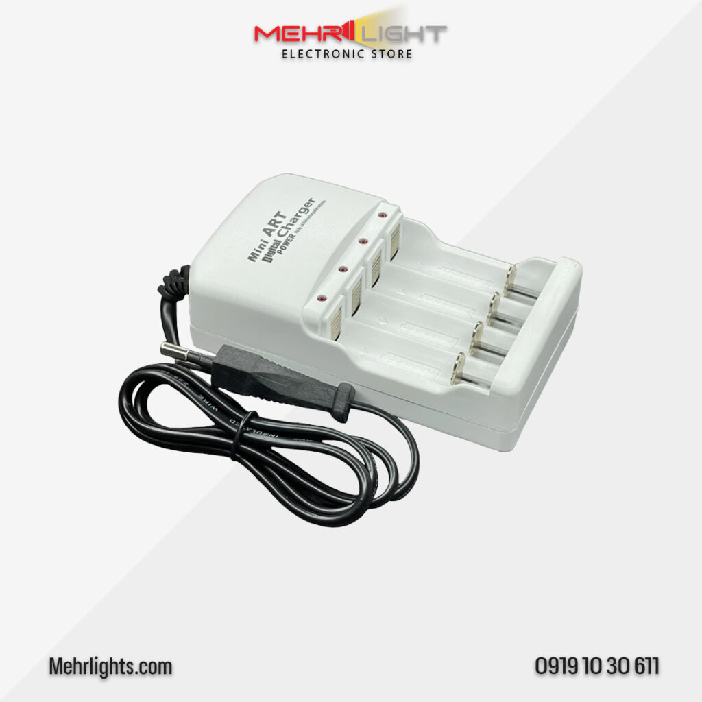 قیمت و خرید شارژر باتری مدل M-208 وبسایت مهرلایت