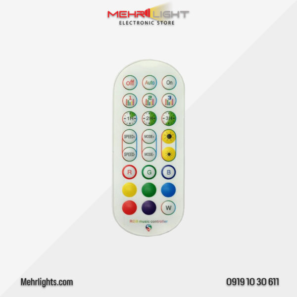 قیمت و خرید ریموت و کنترل ال ای دی موزیکال 24 کلید وبسایت مهرلایت