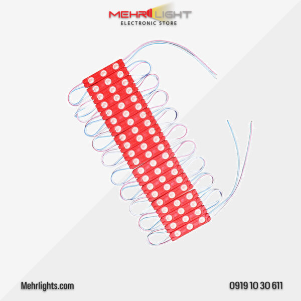 قیمت و خرید ال ای دی بلوکی قرمز 12 ولت بسته 20 عددی مهرلایت