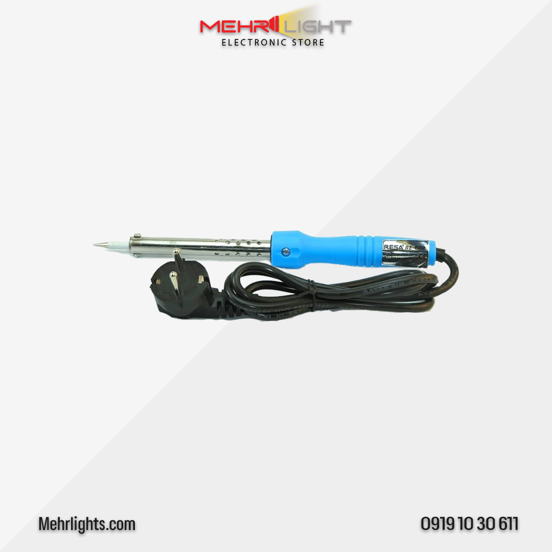 Resa-60w قیمت و خرید هویه لحیم کاری 60 وات برند ایران هویه مدل رسا RE-60R مهرلایت