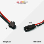 قیمت و خرید کانکتور SM بین راهی نری و مادگی 2 پین مهرلایت