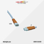 قیمت و خرید کانکتور بین راهی نری و مادگی 2 پین مهرلایت