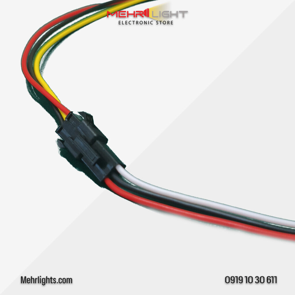 قیمت و خرید کانکتور SM بین راهی نری و مادگی 3 پین مهرلایت