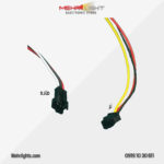 قیمت و خرید کانکتور SM بین راهی نری و مادگی 3 پین مهرلایت