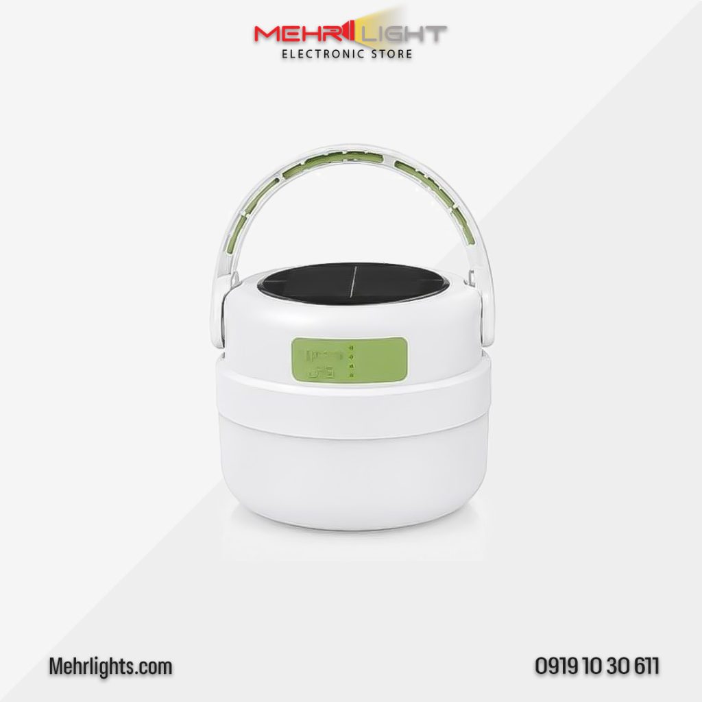 قیمت و خرید چراغ کمپینگ خورشیدی و شارژی مدل DP-K5-125 مهرلایت