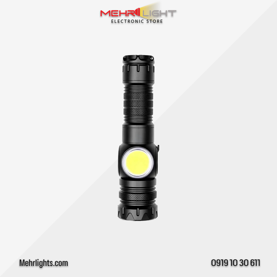 king-power-flashlight-3 قیمت و خرید چراغ قوه زوم دار پلیسی چند کاره دارای COB مدل 2471 مهرلایت